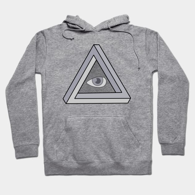 The Impossible Triangle and The Eye of God Hoodie by DiegoCarvalho